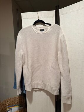 J. Crew Crewneck Sweater in Light Beige/Cream